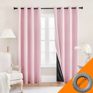 2pcs Blackout Sunscreen Curtains, 100% Light Blocking, Durable & Stylish, Ideal for Bedroom/dining Room/living Room, Enhances Privacy
