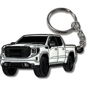 Sierra Keychain compatible with GMC Sierra 1500 Accessories AT4 Denali 2025 2024 2023 Fob Key Chain Truck