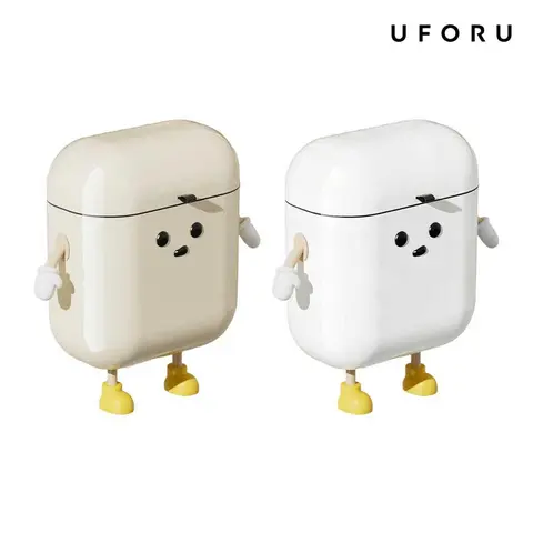 Garbage Can Organizer Set - Durable Cartoon Plastic Hanging Mini Bin with Hook, 1 Large-Capacity Silent Waterproof Lid Cover Wall-Mount Home Trash Can for Kitchen & Bathroom Floor Clutter Reduction