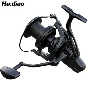 Huidiao NGK Heavy-duty Spinning Reel 8000-14000 Series 25KG/55LB Powerful Drag Long Distance Casting Reel 6+1BB Zero Play 4.8:1 Gear Ratio CNC Metal Spool/Handle for Surf & Offshore Fishing Fishing Equipment
