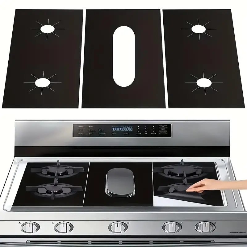 Stove Cover, Stove Protector for Gas Range, Reusable Non-stick Washable Stove Guard, Heat Resistant Protector for Kitchen