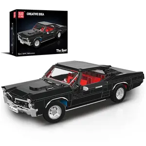 Mould King 10199 Sports Car Building Block Kits, MOC Classic Vintage Car Model Building Sets, Gift for Kids Age 8+/Adult Collections Enthusiasts (1563+ Pieces, Static Version)