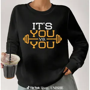 Its Vs You Motivational Fitness Sweatshirt – 100% Workout Gear Unisex