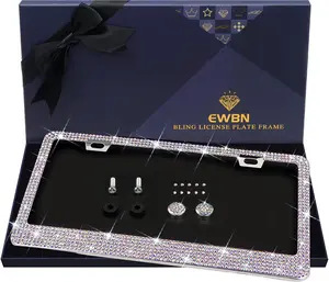 Pink Bling Rhinestone License Plate Frame