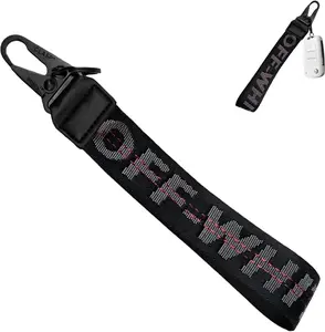 Car Key Chain, Webbing Keychain Wrist Strap, Car Key Accessories, Wallets, Jeans Trendy Letter Pendants
