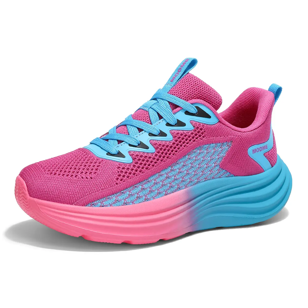 Women's Chunky Sneakers, Retro-Tech Trainers with Geometric Patterns and a Chunky Platform Sole, Breathable Mesh Fabric for Urban Wear, Geo Patterns