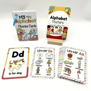 Abc Alphabet Flashcards Set, 26 Letter Cards for Kids, Reading & Learning Toys, Educational Gift for Children, English Language, Word Cards