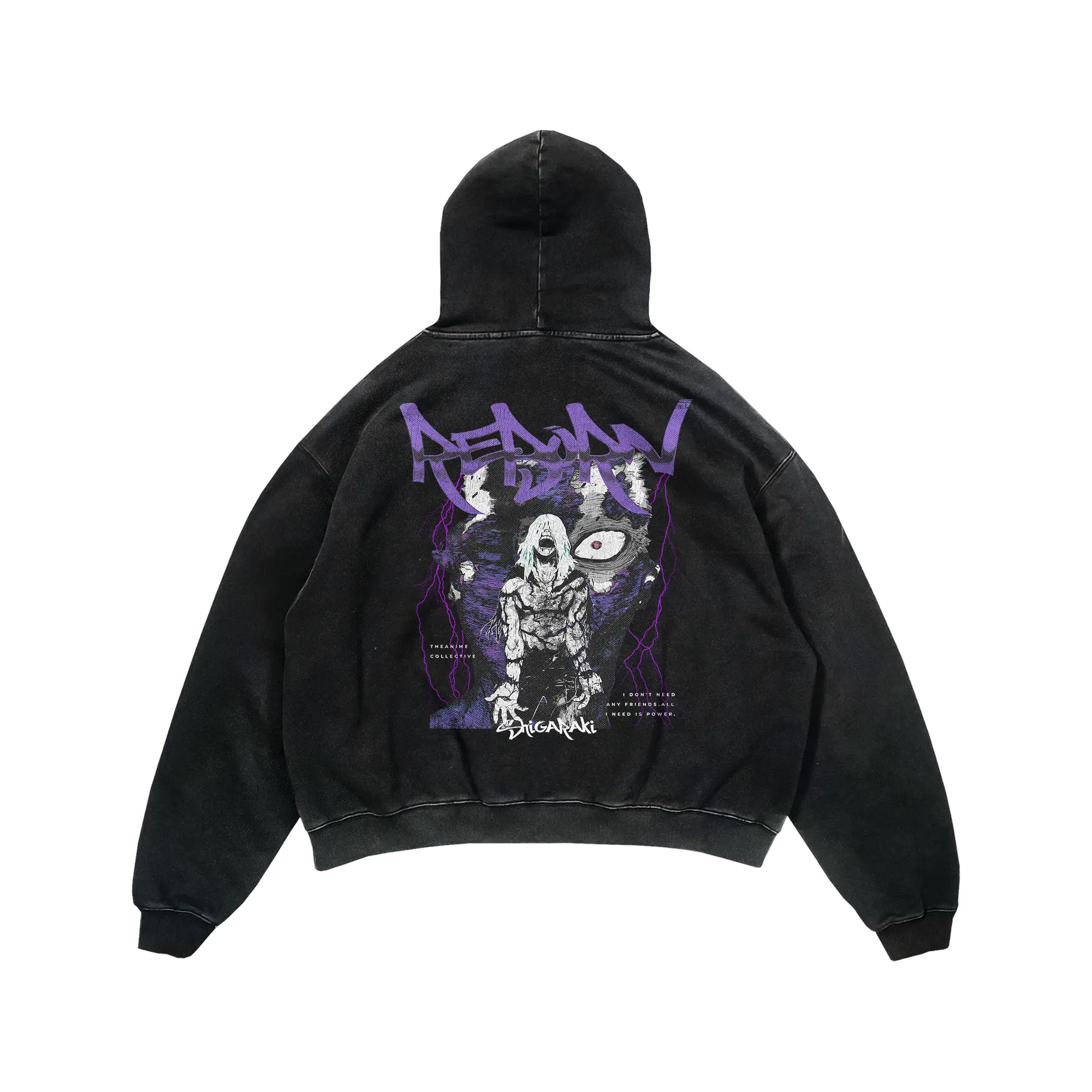 Shigaraki Vintage Hoodie | My Hero Academia Anime Hoodie Graphic Streetwear Oversized Collector, Gift For Fan Anime