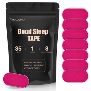 HOLLYLINKA 35pcs Mouth Tape for sleeping, rose color, one month supply two month supply cat ski mask Snoring Relief Sticker Healthcare