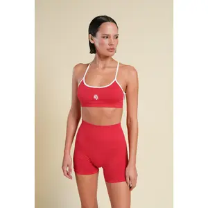 Wolf "Stella" Soft Seamless Shorts in Cherry