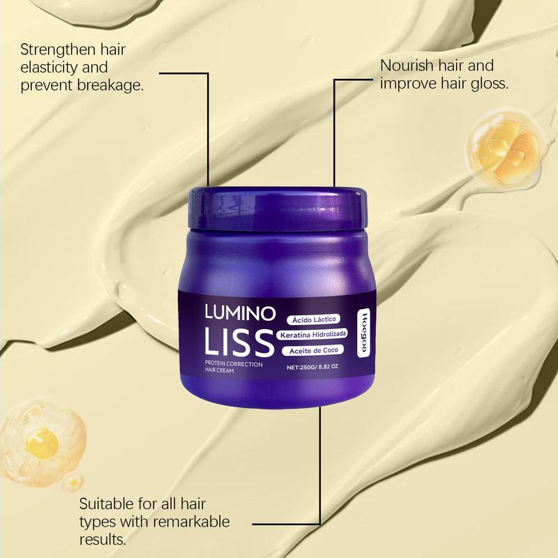 XIMONTH Protein Hair Straightening Cream - Professional Silk & Gloss Smoothing Treatment for Frizzy, Damaged Hair - At-Home Keratin Alternative for Sleek, Shiny & Frizz-Free Finish - 5.07 fl.oz