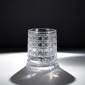 2PCS Luxury 360° Spinning Crystal Glass – Star-Cut Stress Relief Whiskey & Wine Glass, Elegant European Barware Gift
