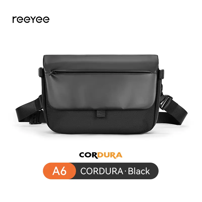 Aurora Series A6 CORDURA Crossbody Bag, Water-Resistant Magnetic Messenger Bag with Quick-Release Strap, Fits 11" Tablet, Durable Sling Bag for Travel, Hiking, Daily Commute