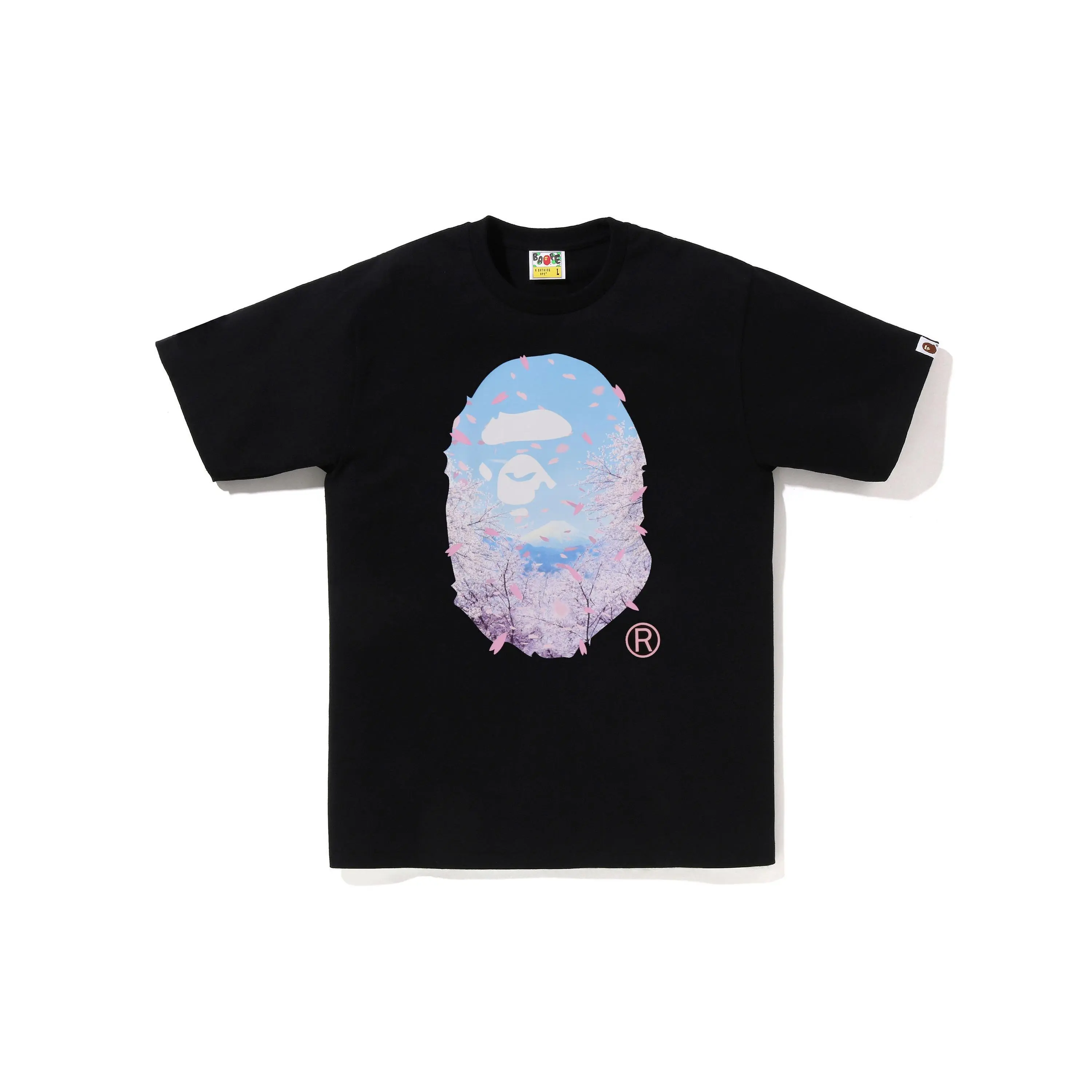 Bape Sakura Photo Ape Head Tee (SS26) Black - XL, XXL, XXXL