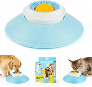 Pet Lick Bowl,Lick Bowl for Dogs Slow Feeder Dog Bowls for Liquid Food Treat,Lick and Roll Bowl for Dogs Anxiety Relieving Dog Lick Bowl with Ball,Snack Dispenser Non-Slip Pet Toys for Dogs Cats
