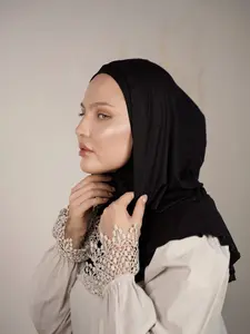 Women's Boho Style Hijab UV Protection Headscarf, Soft Fabric Comfortable Wear, All-Season Casual Muslim Clothing Accessory