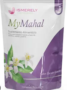 Ismerely My Mahal Té Soluble 250g - Calming & Relaxing Formula with L-Theanine for Insomnia Relief & Stress Management - Sabor Zacate Limón Flavor
