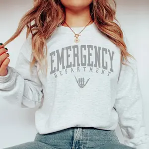 Emergency Department Sweatshirt • ER Dept Sweater • ER Nurse Gifts • Emergency Nurse • EMT Gift • Paramedic Gifts • Emergency Room Crewneck