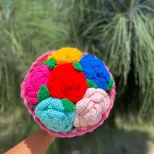 Bouquet Crochet Doll