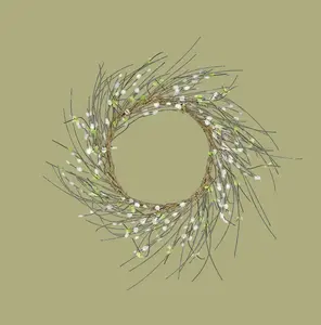 28" Pussy Willow Wreath