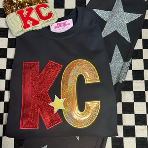 Chiefs KC sequin sweater