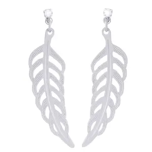 Angel Feather Earrings (Silver)