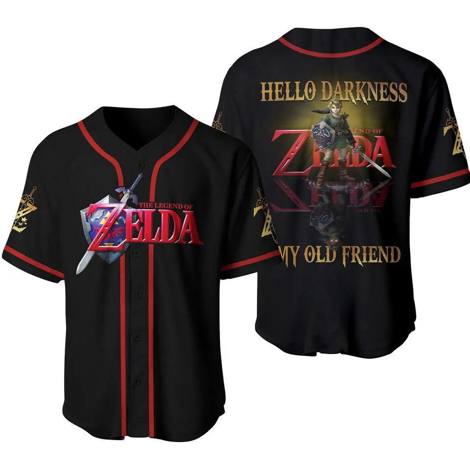 Print 3D The Legend Of Zelda Baseball Jersey