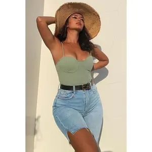 Everything's Good Super Stretch Denim Bermudas - Light Blue Wash Everything's Good Super Stretch Denim Bermudas - Light Blue Wash