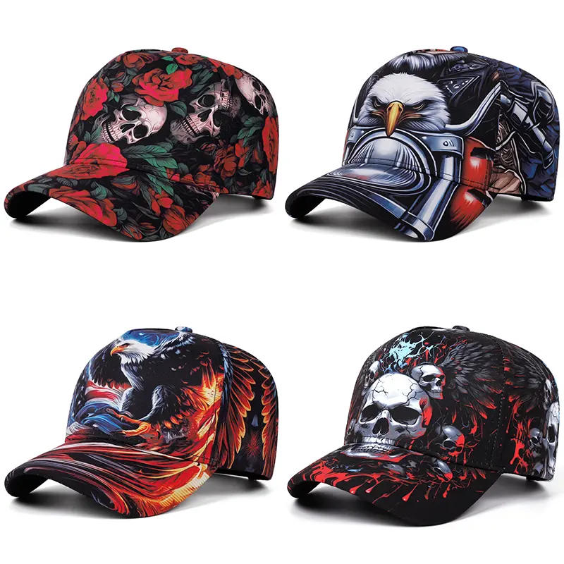 NEW HATS Whole print series Hip Hop Unisex Baseball Cap Casual Outing Hat Outdoor Activities Adjustable Snapback Cap