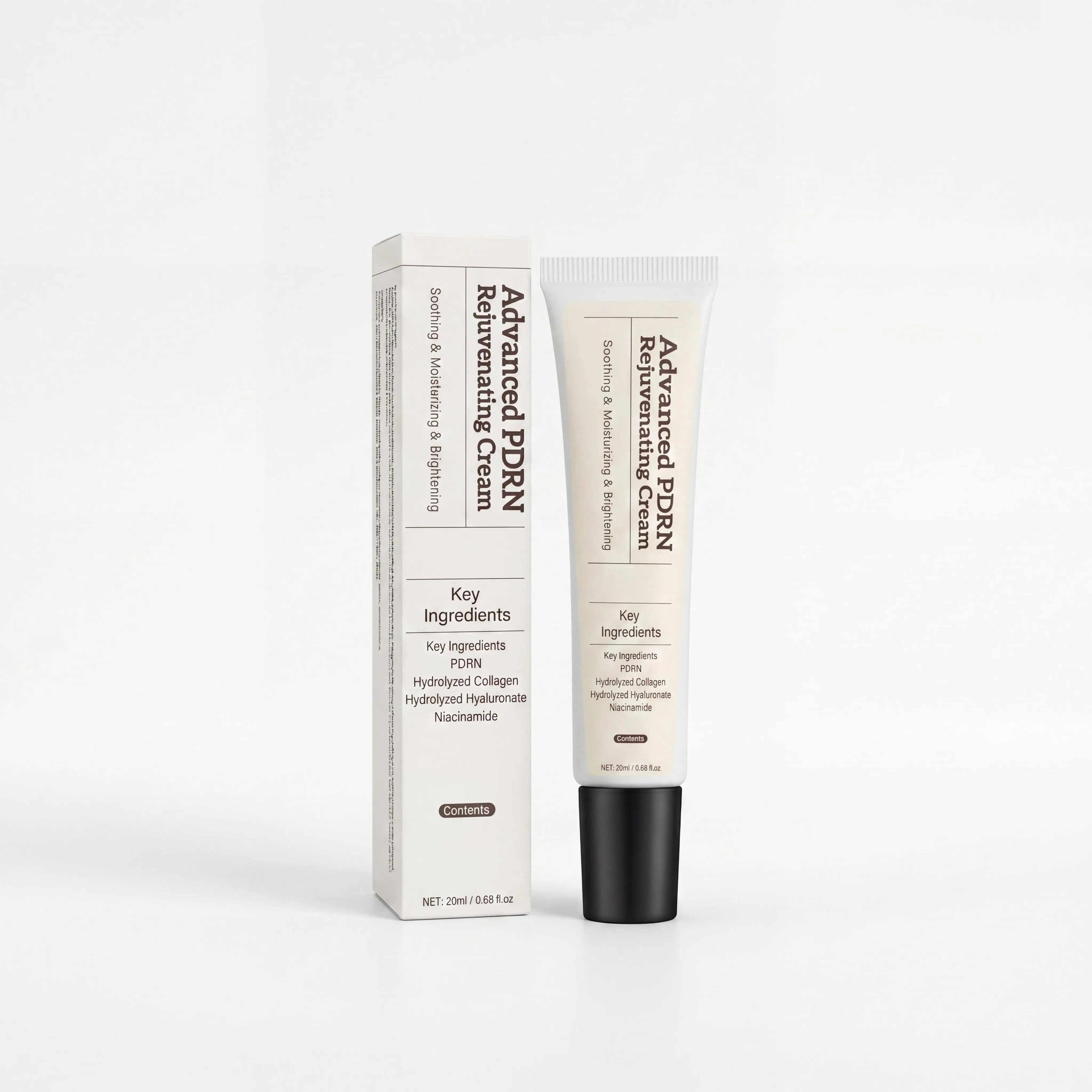 Advanced PDRN Rejuvenating Cream, 20ml Anti-Aging Facial Moisturizer with PDRN, Hydrolyzed Collagen, Hyaluronic Acid & Niacinamide
