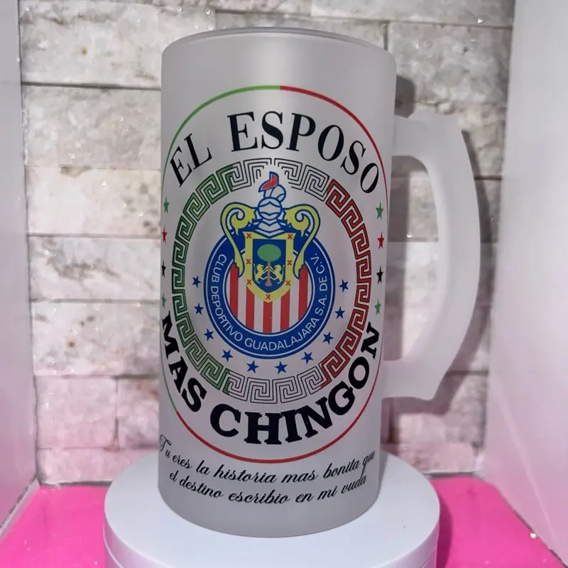 EL ESPOSO CHIVAS Frosted mugs. Perfect beverage-Drinkware, Cermaic, durable, elegant