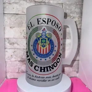 EL ESPOSO CHIVAS Frosted mugs. Perfect beverage-Drinkware, Cermaic, durable, elegant