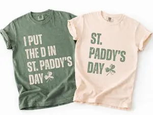 Comfort Colors Inappropriate St. Patrick's Day Couples T-Shirts, St Patty's Day Shirt, Funny Group Matching Tees, Patrick's Matching Shirt, Couples Outfits 2026, Lucky Shirt, Full Size, Full Color