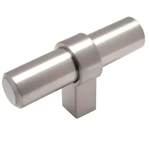 Cosmas 181SN Satin Nickel Euro Style T Bar Knob