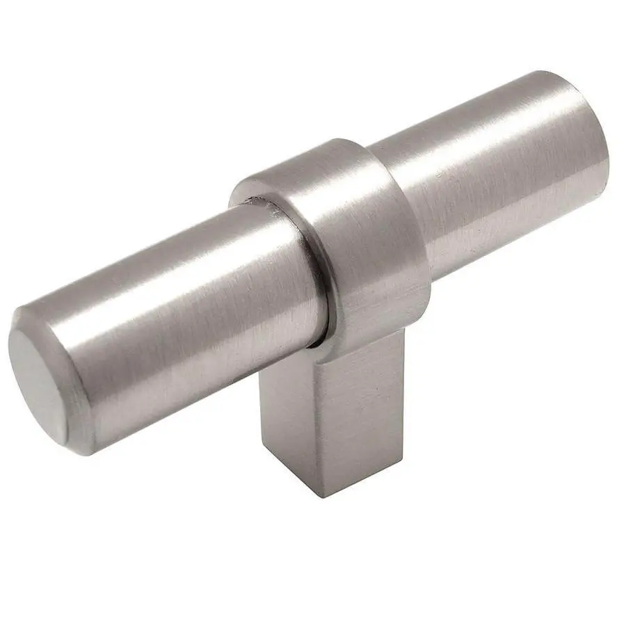 Cosmas 181SN Satin Nickel Euro Style T Bar Knob