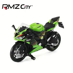 RMZ Simulation 1: 12 Kawasaki Ninja ZX-6R Motorcycle Model Toys Car Decoration Sliding Car Collection Birthday Gift