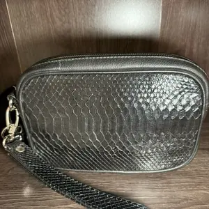 Small Mens Bag Sobaquera of Python Luxurious Look Casual Design for Various Occasions