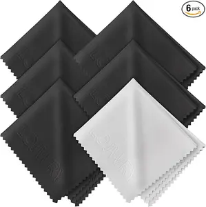 Eye Glass Clean Cloths 6*7in 6 Pcs, Individually Wrapped, High-Density, Ultra Soft, Scratch-Free Premium Microfiber Cleaning Cloth for Glasses, Camera Lens, Screen, Electronics, Tv, Eyeglass.