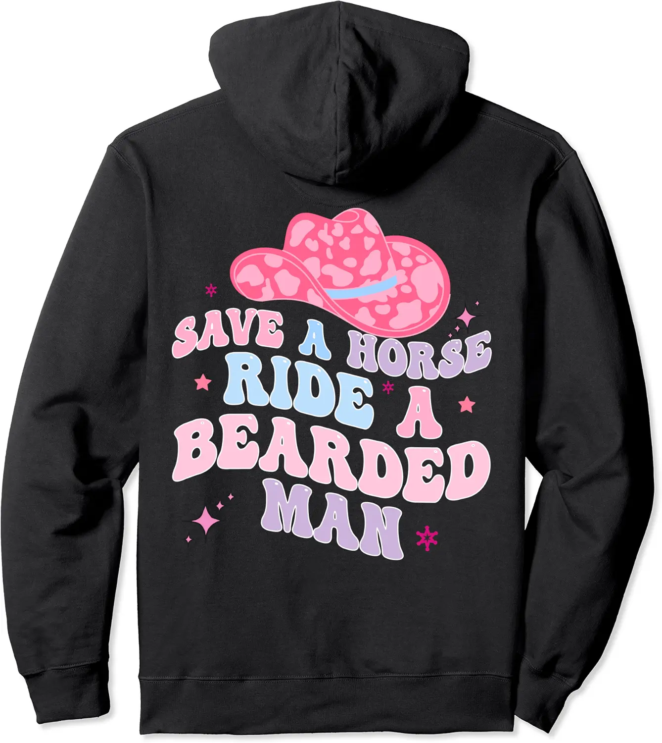 Save A Horse Ride A Bearded Man shirt Funny Cowgirl Cowboy Pullover Hoodie - Elizabethtej Shop 43B0CZJ7RLBF