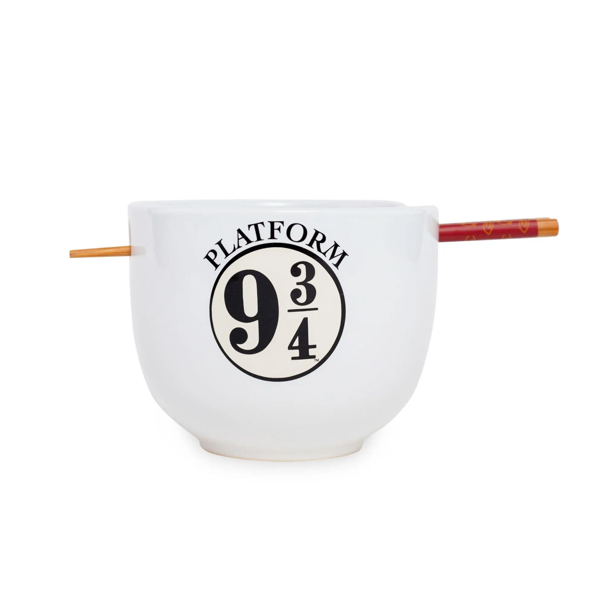 Harry Potter Platform 9 3/4 Dinnerware | 20-Ounce Ramen Bowl and Chopstick Set Harry Potter Platform 9 3/4 Dinnerware | 20-Ounce Ramen Bowl and Chopstick Set