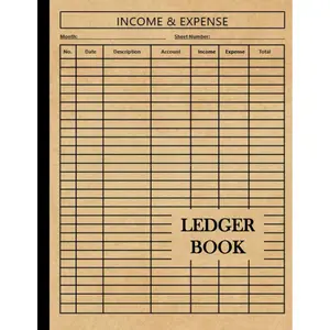Ledger Book: Income and Expense Log Book For Small Business and Personal Finance Paperback – January 22, 2021