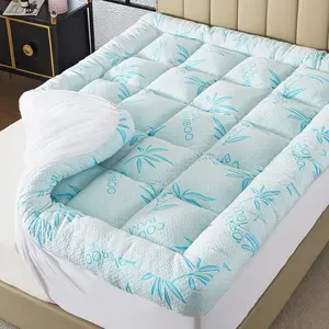 5 Inch Queen Mattress Topper Breathable Bamboo Viscose Air Layer,Memory Foam Mattress Topper