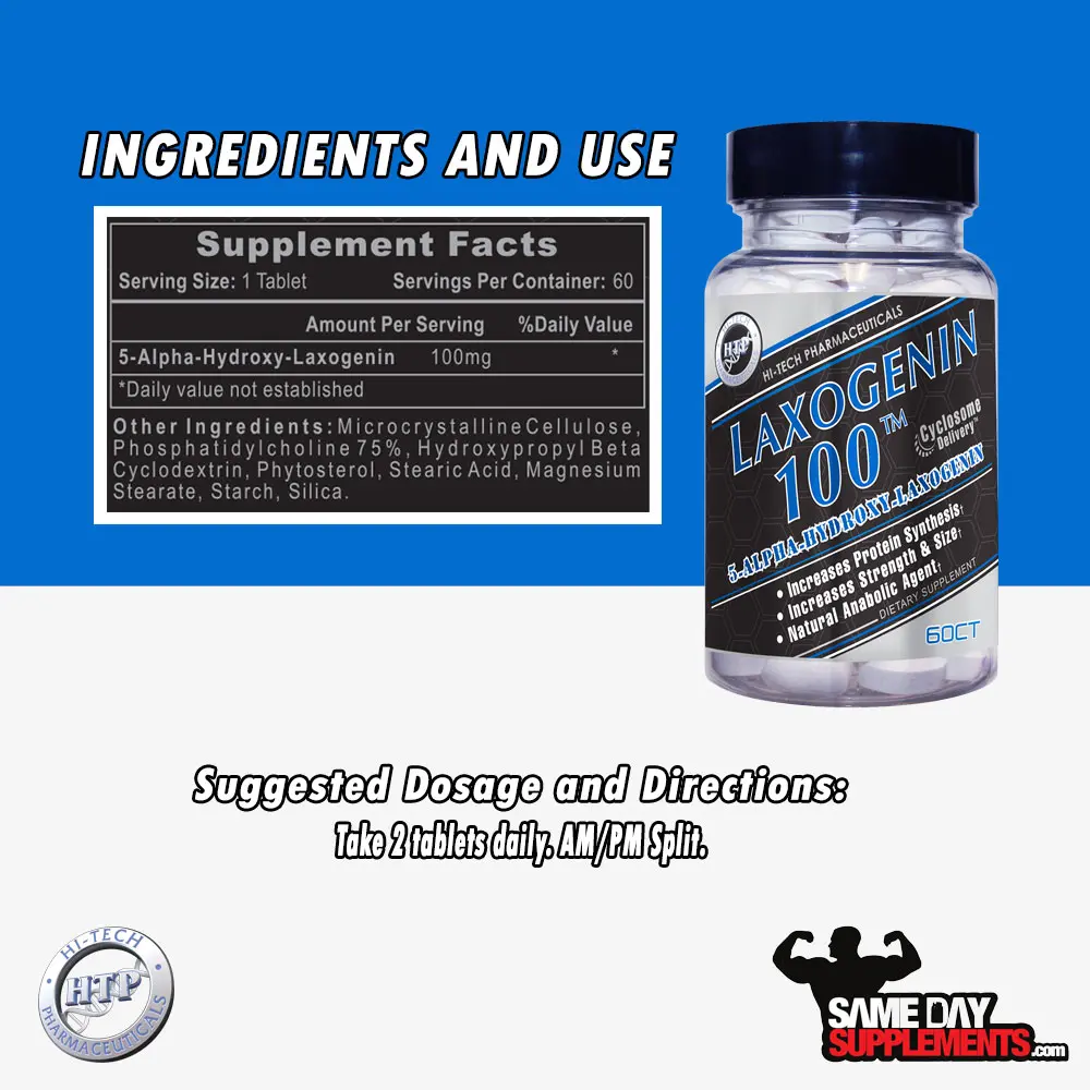 Hi-Tech Pharmaceuticals Laxogenin 100 - 60 Tablets - TikTok Shop