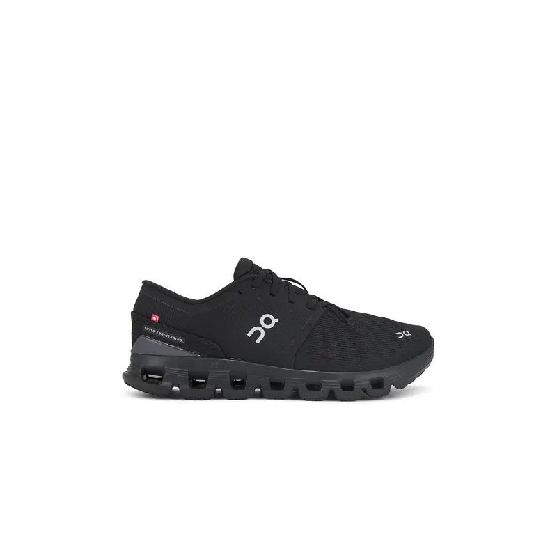 On Cloud X 4 Sneaker in Black & Eclipse