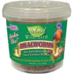 F.M. BROWNS WILDBIRD- Garden Chic Dried Mealworms Pouch 3 oz.