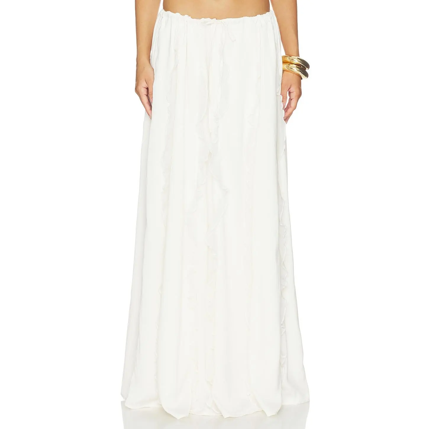 SNDYS Sereia Maxi Skirt in Oyster