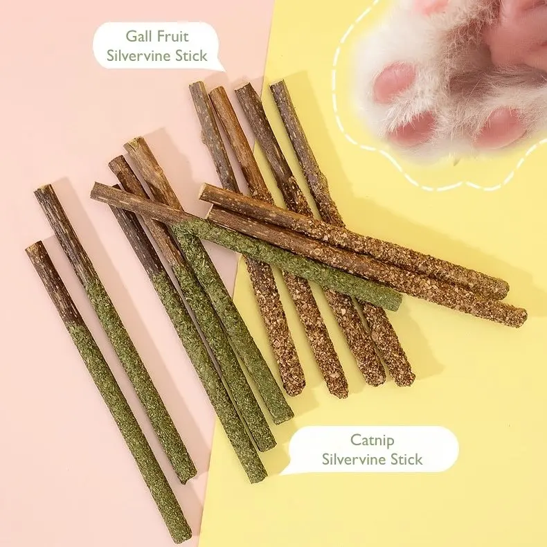 Lovely Caves Gall Fruit & Catnip Silvervine Chew Sticks Cat Toy