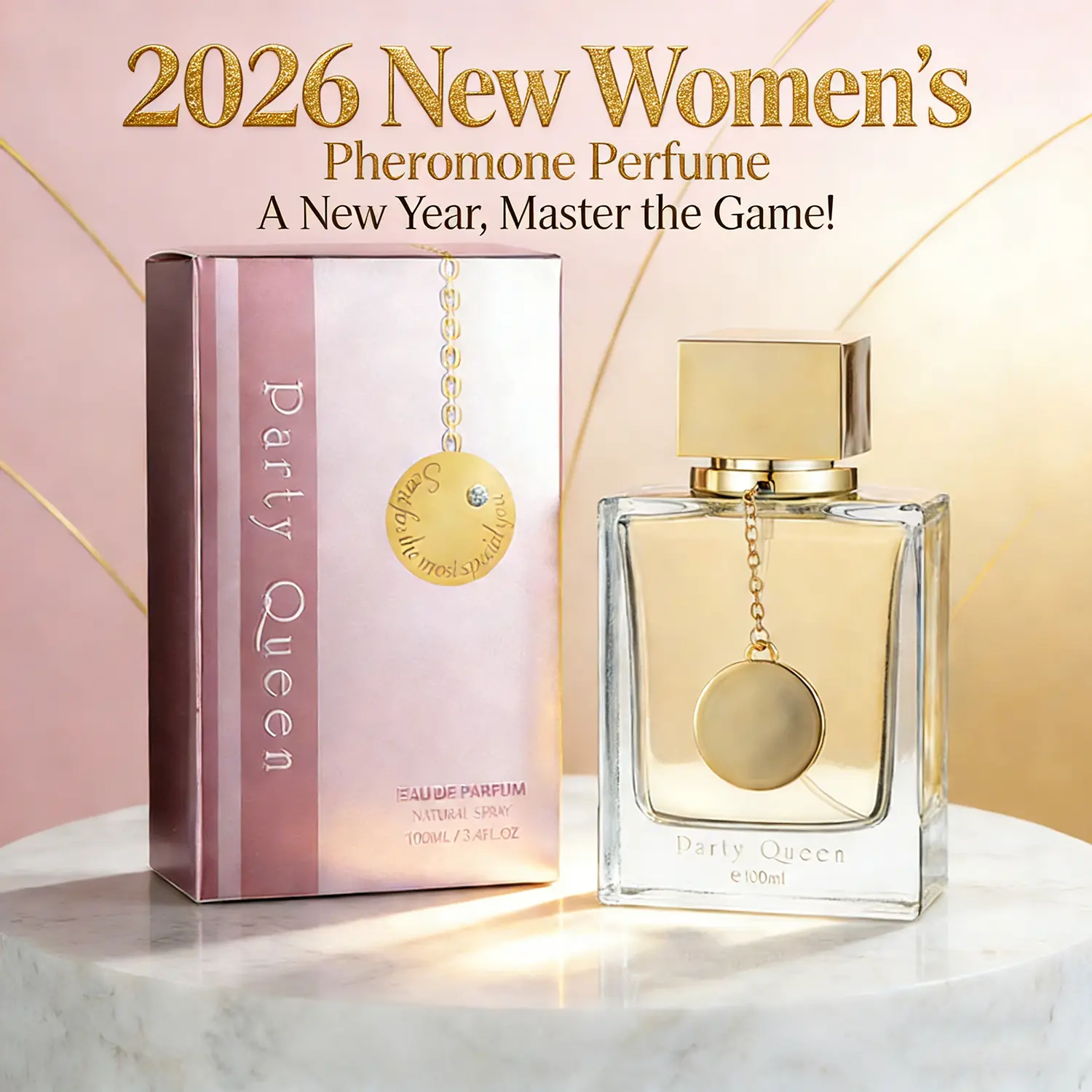 Women's Pheromone Perfume - Long-Lasting Floral Fruity Woody Scent to Boost Feminine Energy, Notes of Opium Flower, Plum & Sacred Wood, Valentine's Day Gift, Perfumes for Women, Long Lasting Perfume