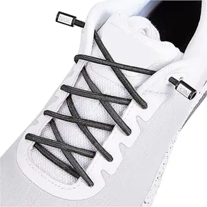 1 Pair Elastic Shoelaces for Kids & Adults, No-Tie System, 10 Colors Available, Sports Shoes Laces, Easy-To-Use Shoe Straps