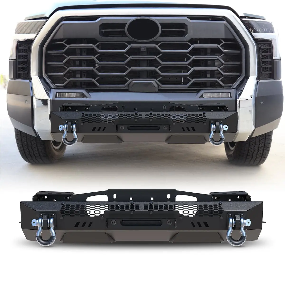 WOLFSTORM Front Bumper, Auto Replacement Part for 2022-2026 Toyota Tundra Pickup Truck, 1X Winch Plate